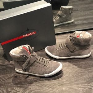 Prada hightop sneakers 💯 authentic
